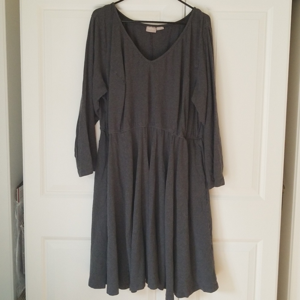 Heather Gray Knit eShakti dress w/ POCKETS